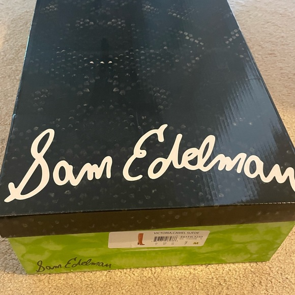 NEW Sam Edelman Camel Suede Boots - Picture 2 of 10